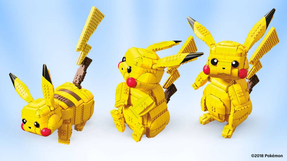 Pokemon Pikachu gigante mega costrux