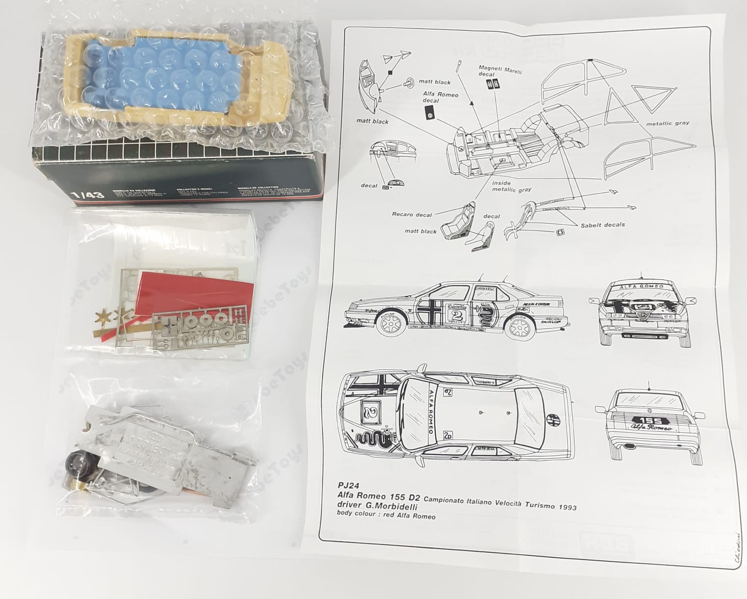 Alfa Romeo 155 D2 1993 Morbidelli kit 1/43 BBR