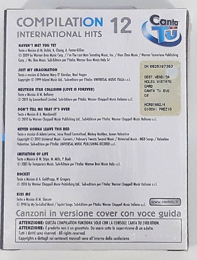 Canta Tu Evolution compilation 12 International Hits