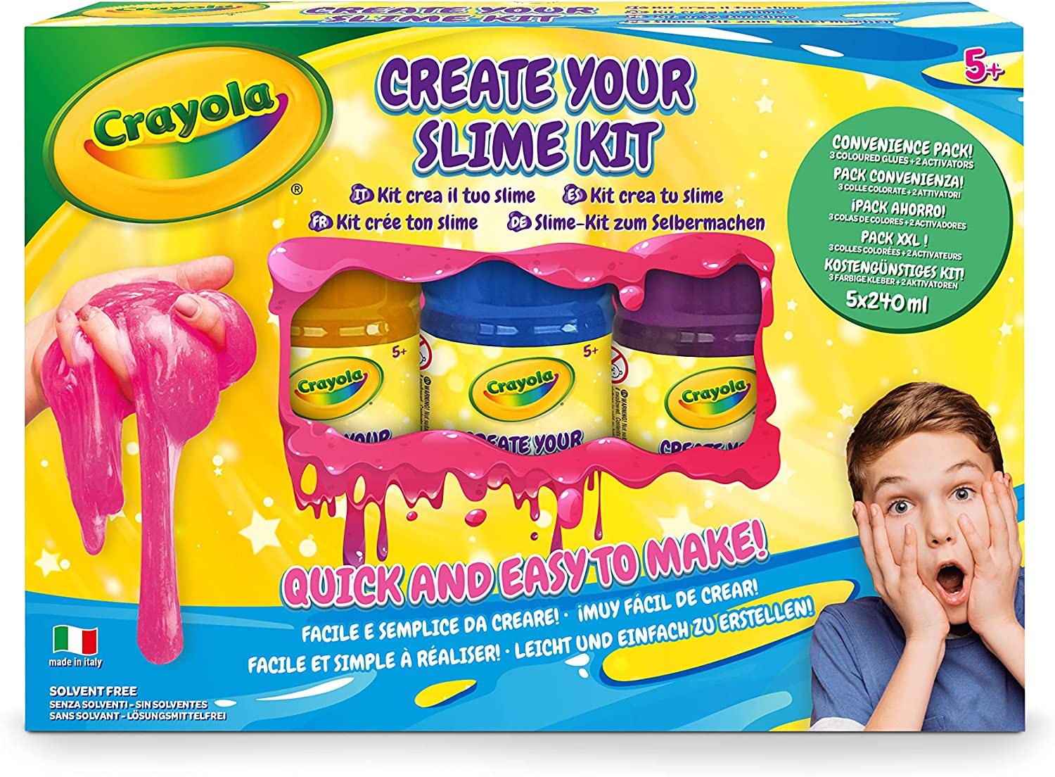 set crea il tuo Slime Crayola