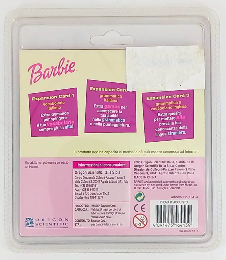 Barbie Grammatica italiana Expansion Card 2