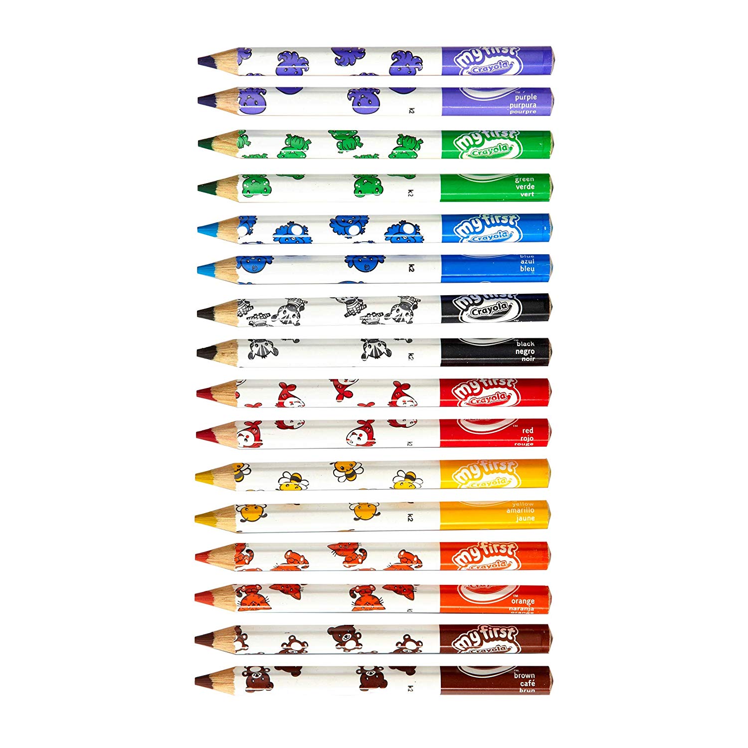 8 matite maxi colorate mini kids