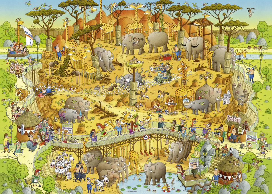 African Habitat Funky Zoo Marino Degano