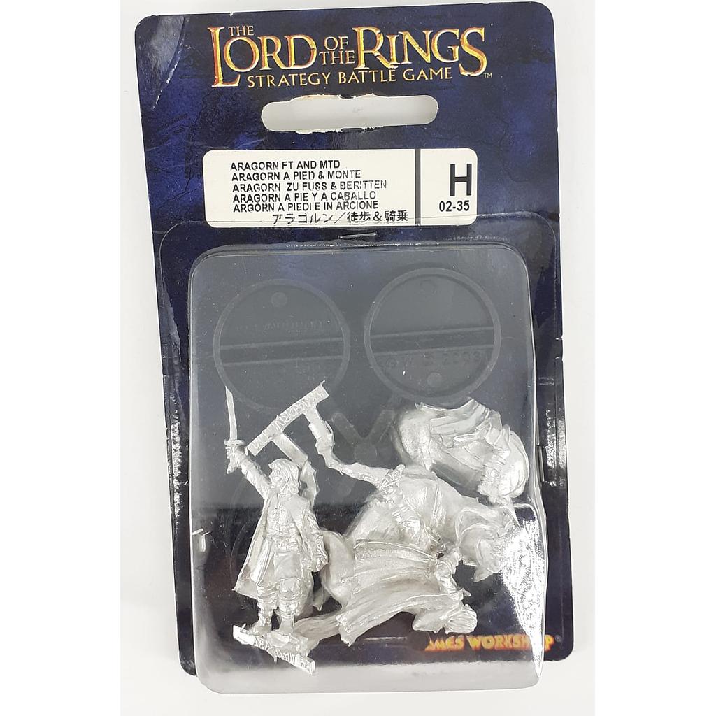 Aragorn a piedi e in arcione a cavallo