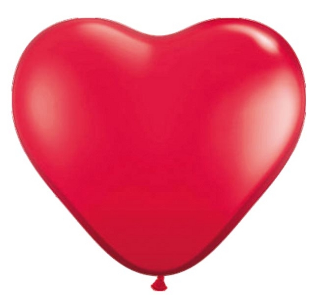 8 palloncini cuore in lattice cm30