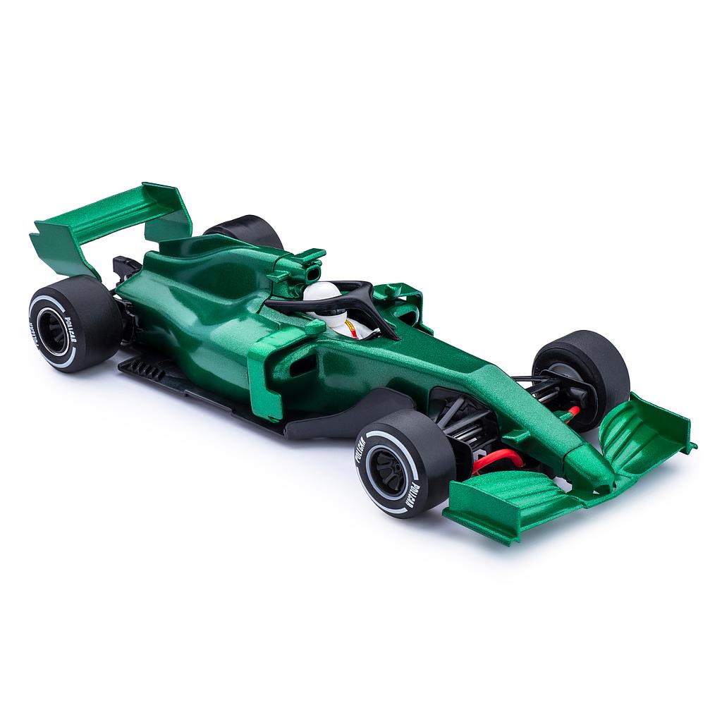 auto F1 monoposto verde
