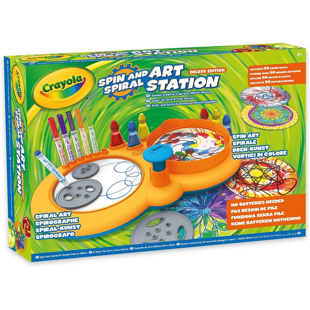Crayola Spin e Spiral Art Station Super set gira e crea