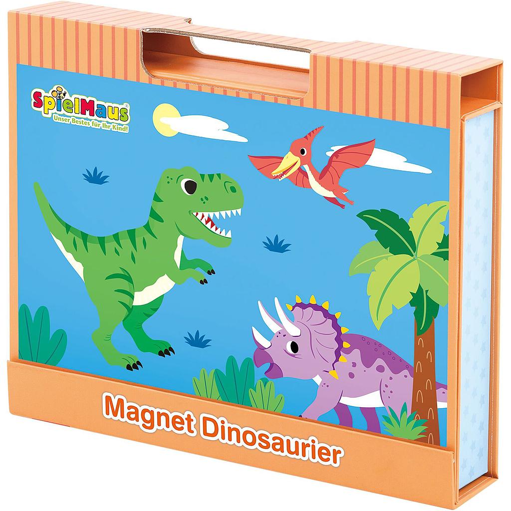 Dinosauri in scatola puzzle magnetica