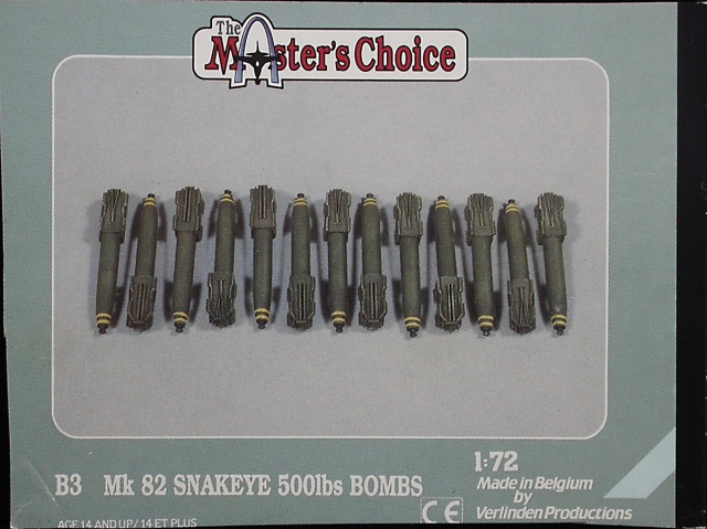 B3 mk snakeye 500lbs bombs 1/72 mas