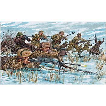 Fanteria russa uniforme invernale seconda guerra mondiale 1:72