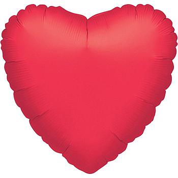Palloncino foil cuore rosso metallizzato 81 cm