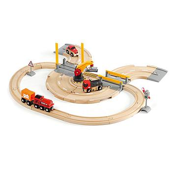 BRIO set gru ferrovia e strada