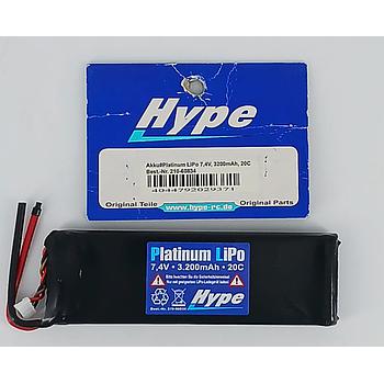 batteria platinum Lipo 7,4v 3200mah 20C Hype