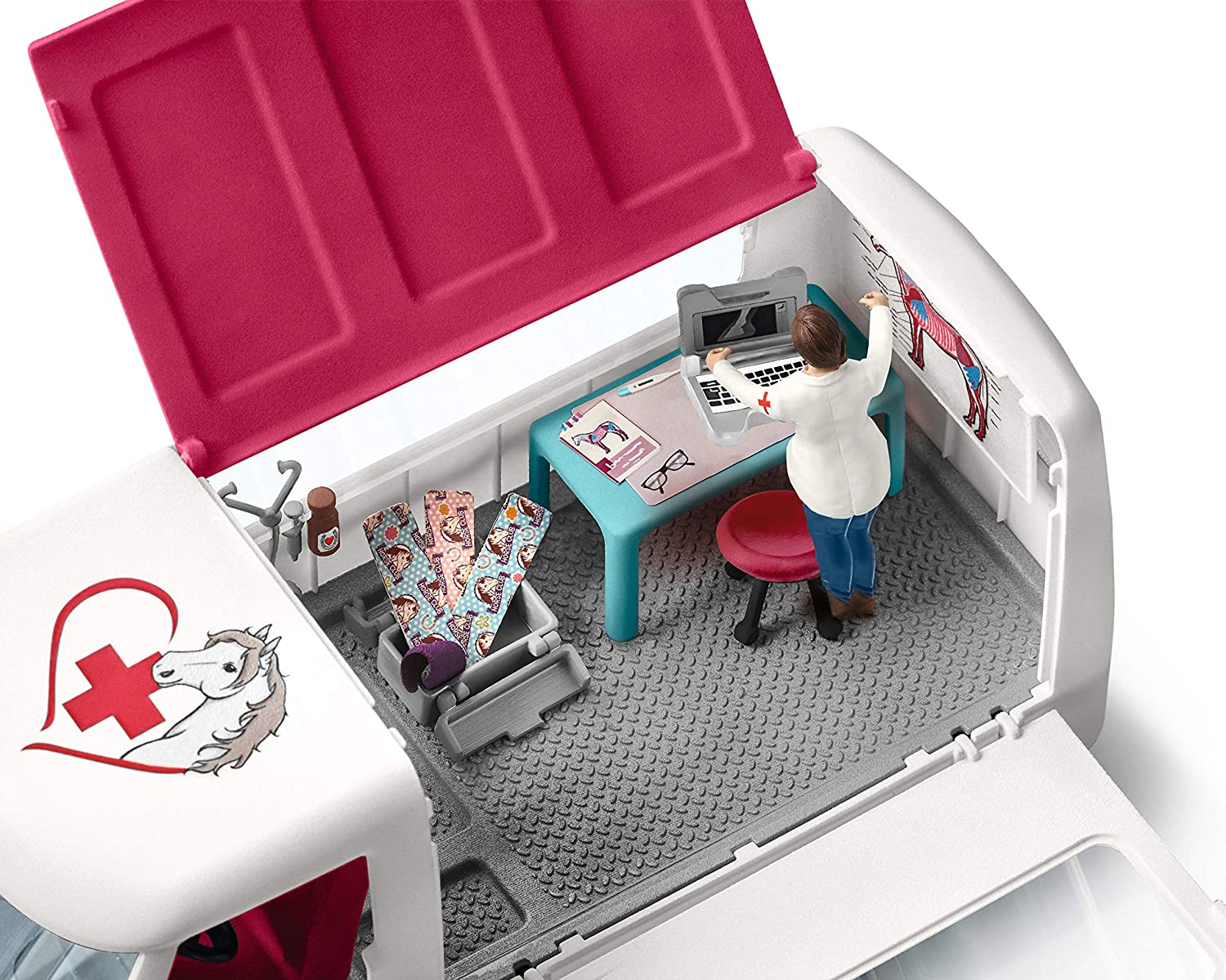 Veterinario mobile con puledro Hannover