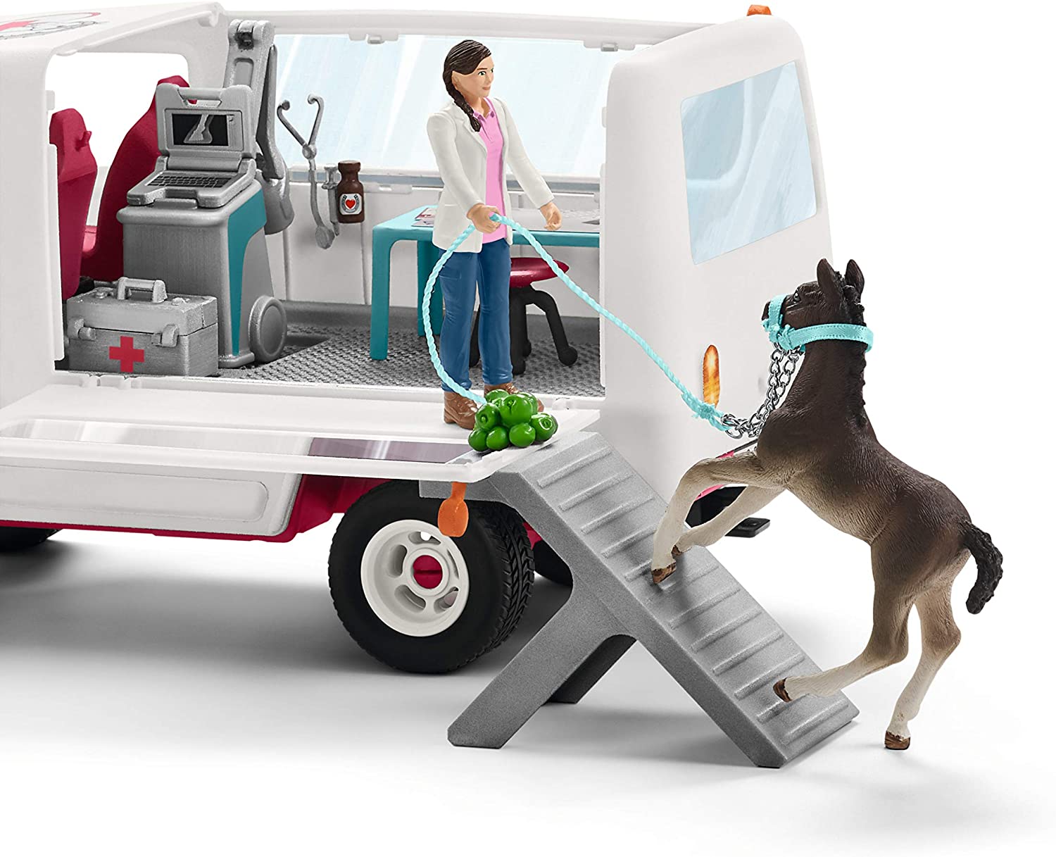 Veterinario mobile con puledro Hannover