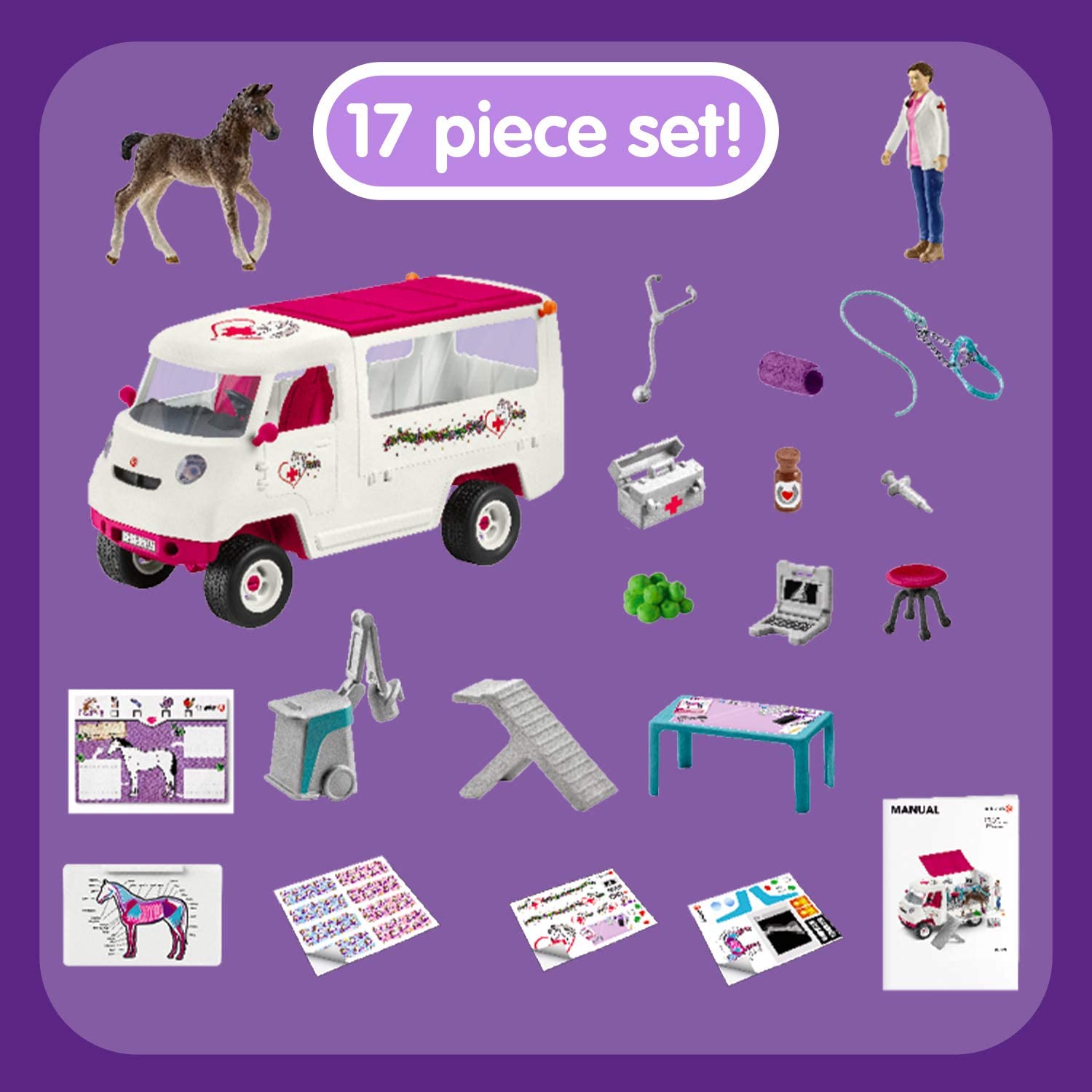 Veterinario mobile con puledro Hannover