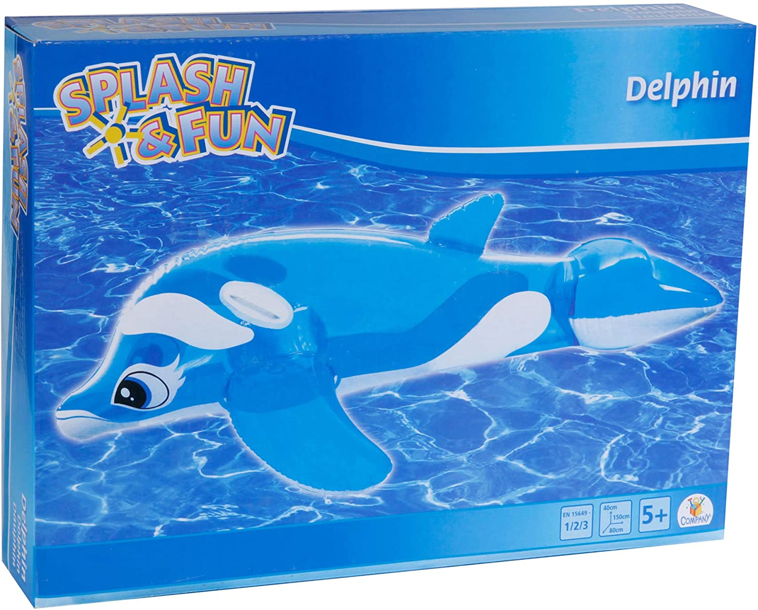 delfino gonfiabile trasparente