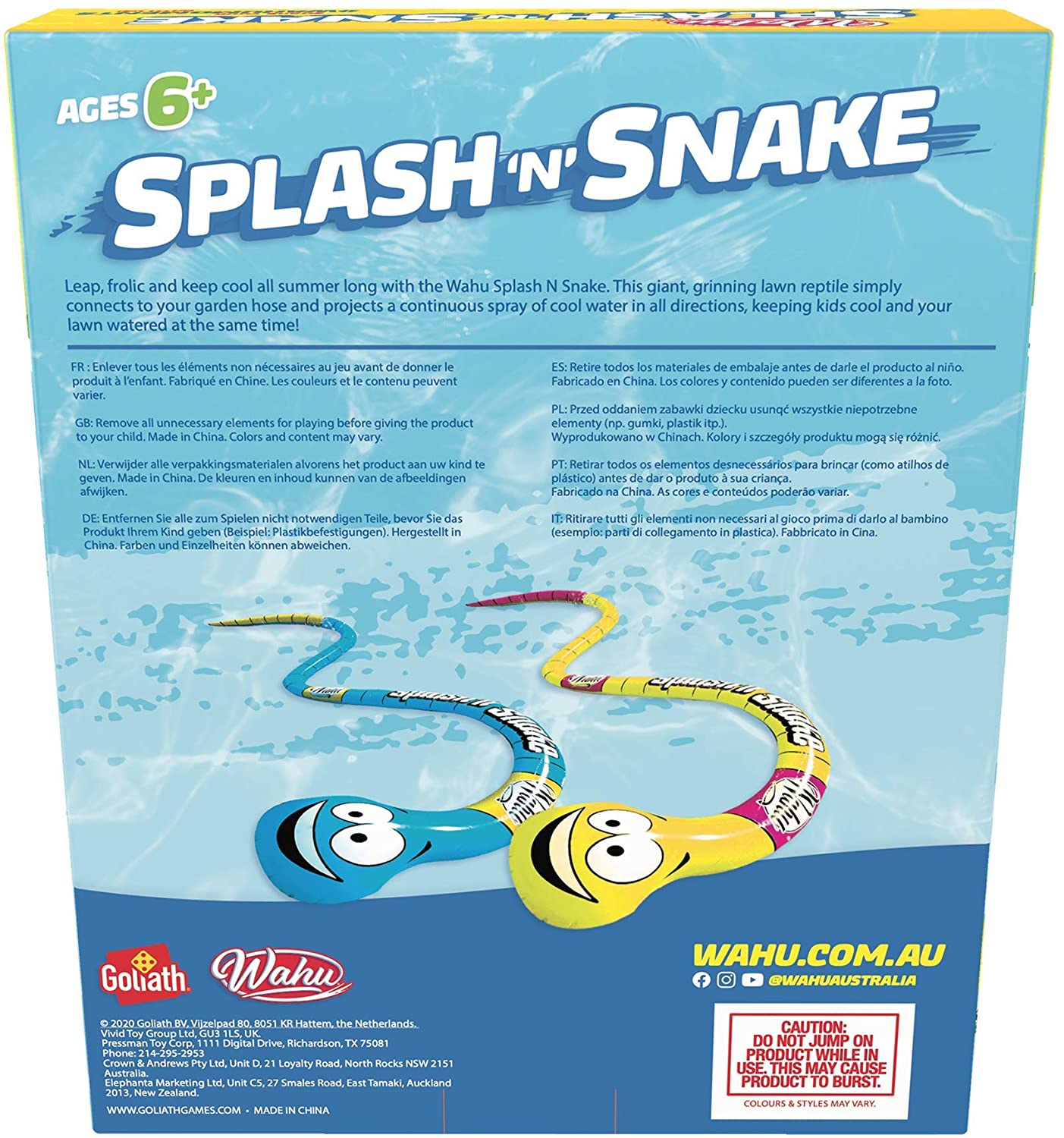 Wahu splash and snake spruzza acqua