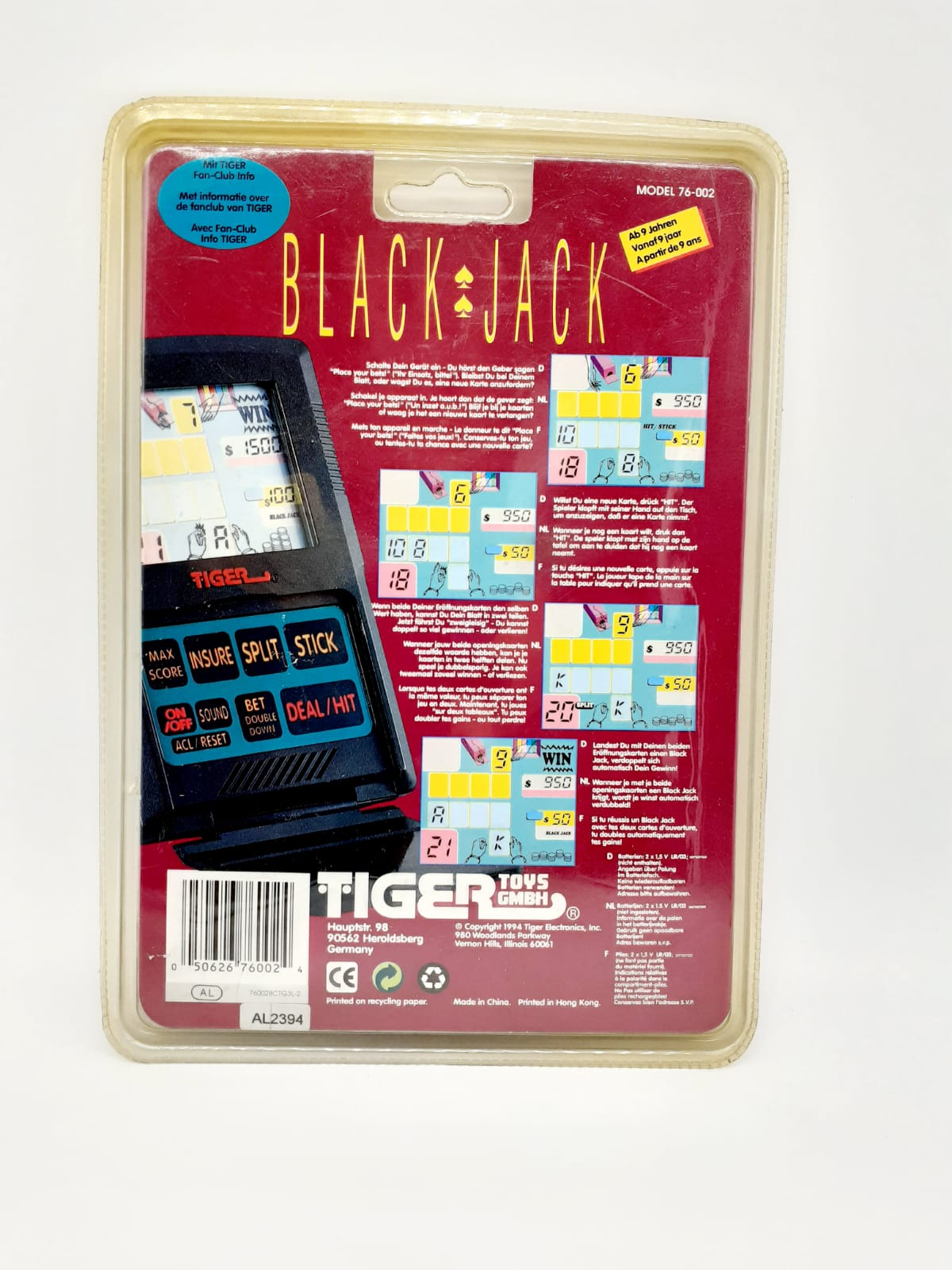 Black Jack  tiger electronics 1994
