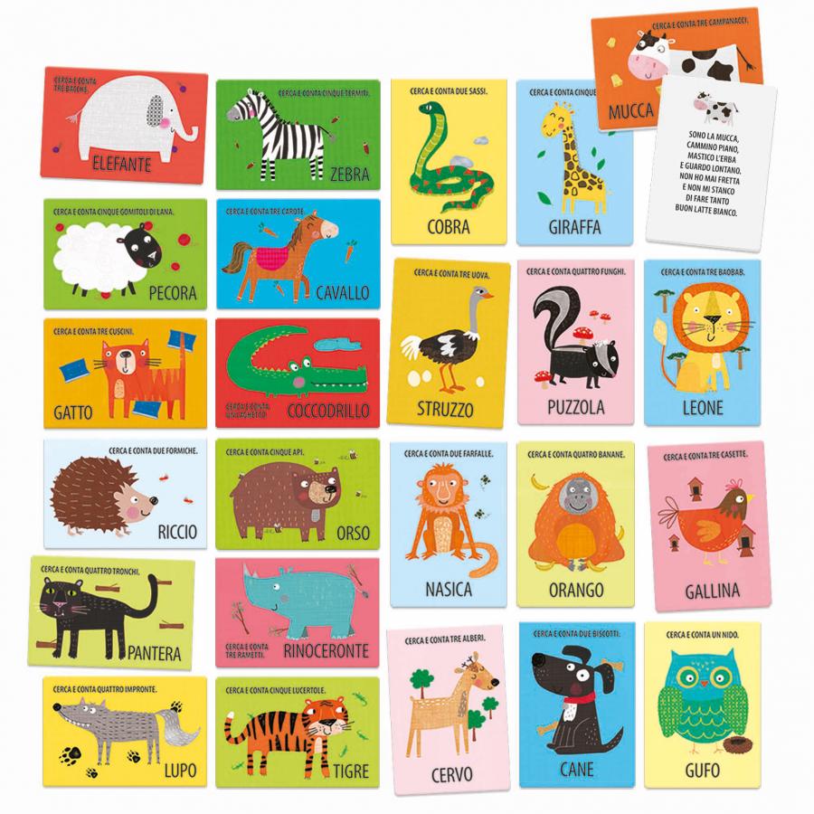 Flashcards Filastrocche con gli Animali