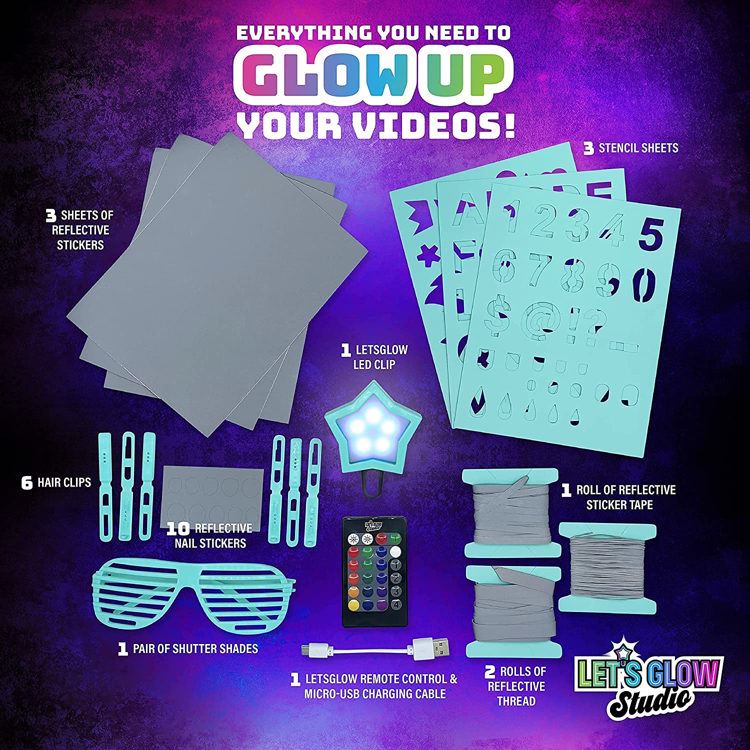 set completo Let's Glow Studio