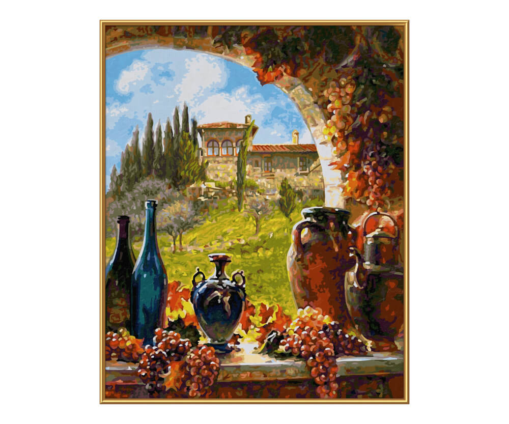 Kit Dipingi con i numeri Vino dalla Toscana