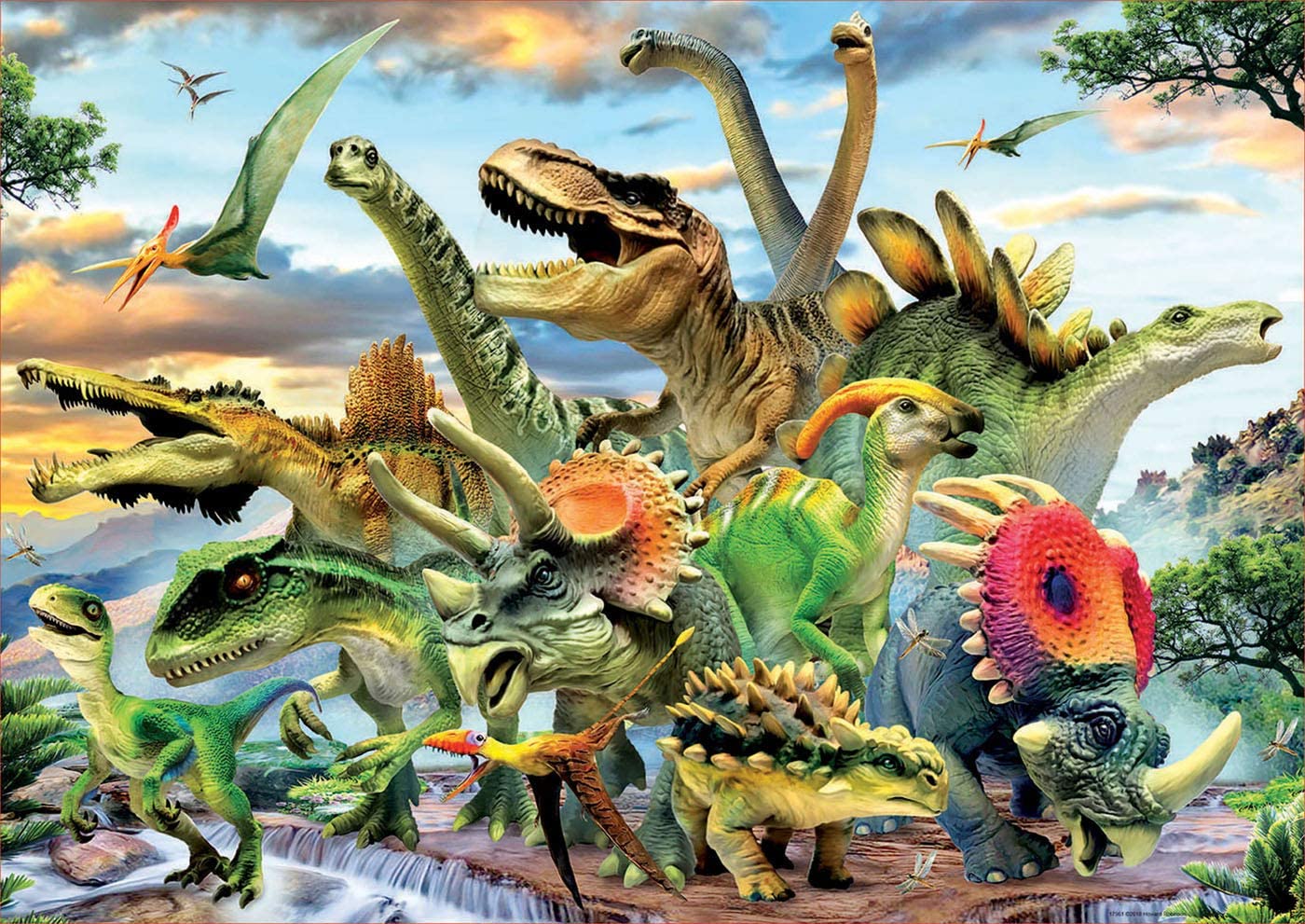 Foto con Dinosauri 500 pezzi