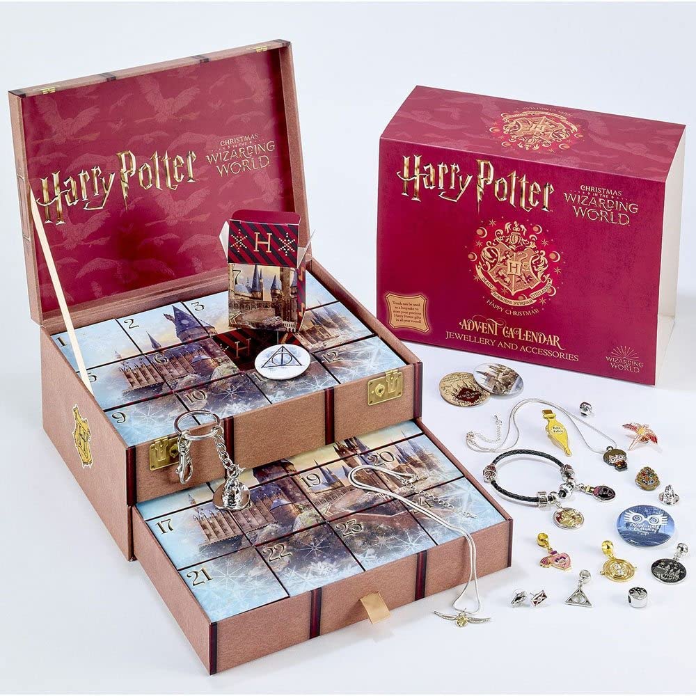Calendario dell'avvento Harry Potter con gioielli e accessori