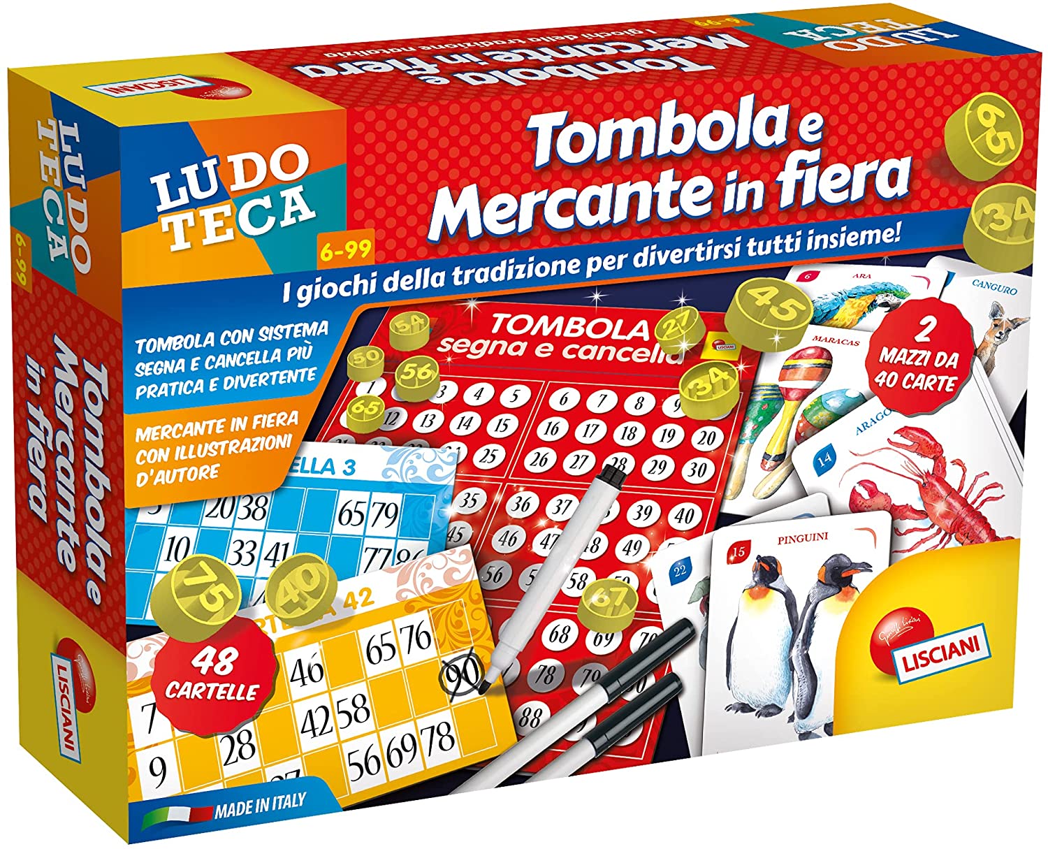 Tombola e mercante in fiera