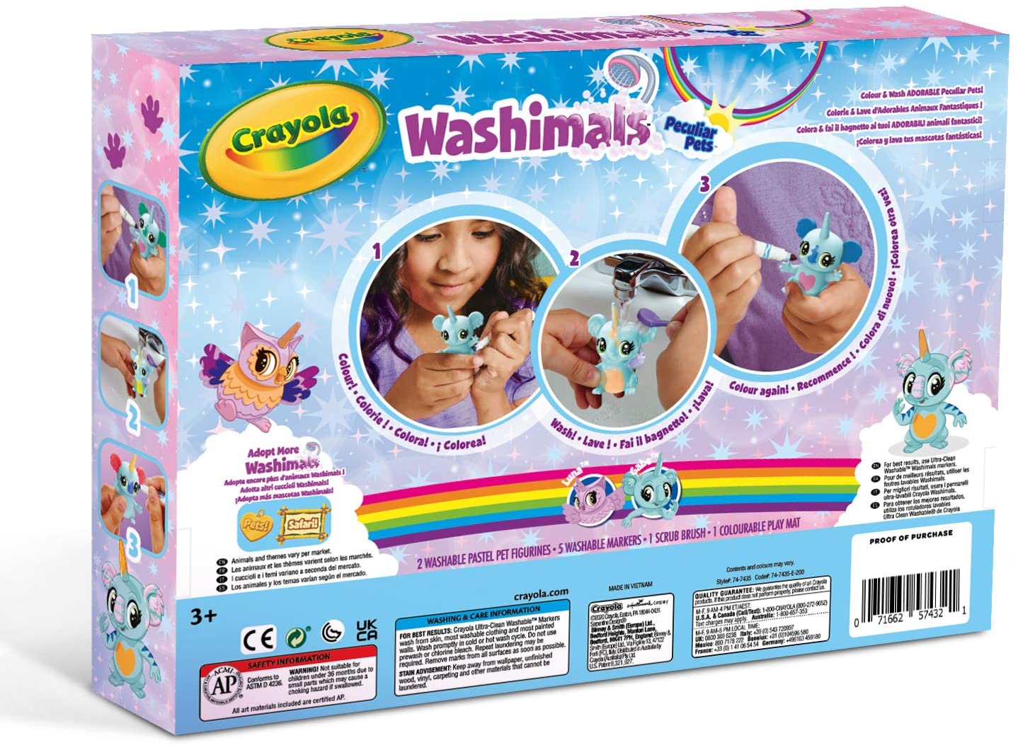 Set colora e gioca washimals