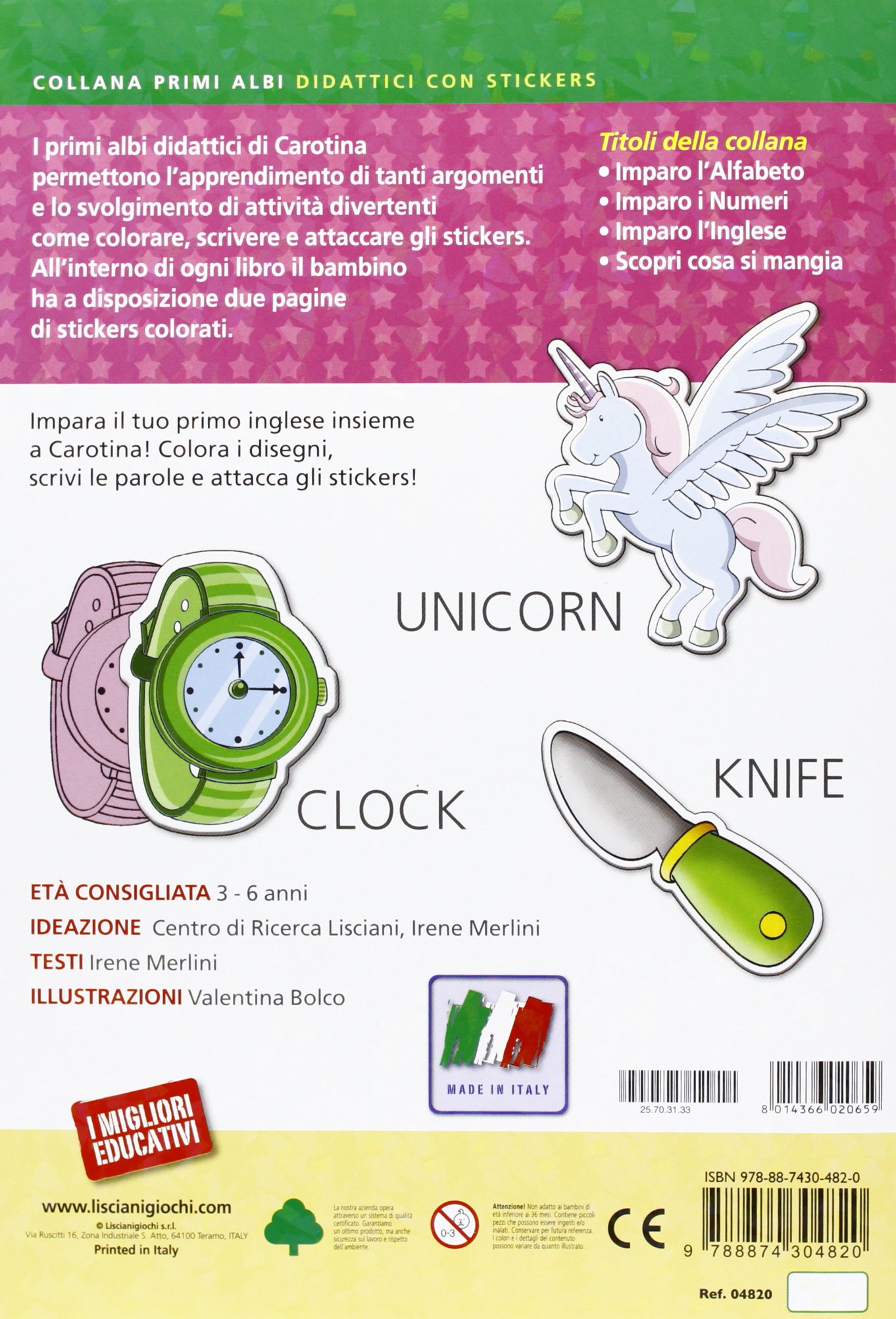 Imparo l'inglese con stickers