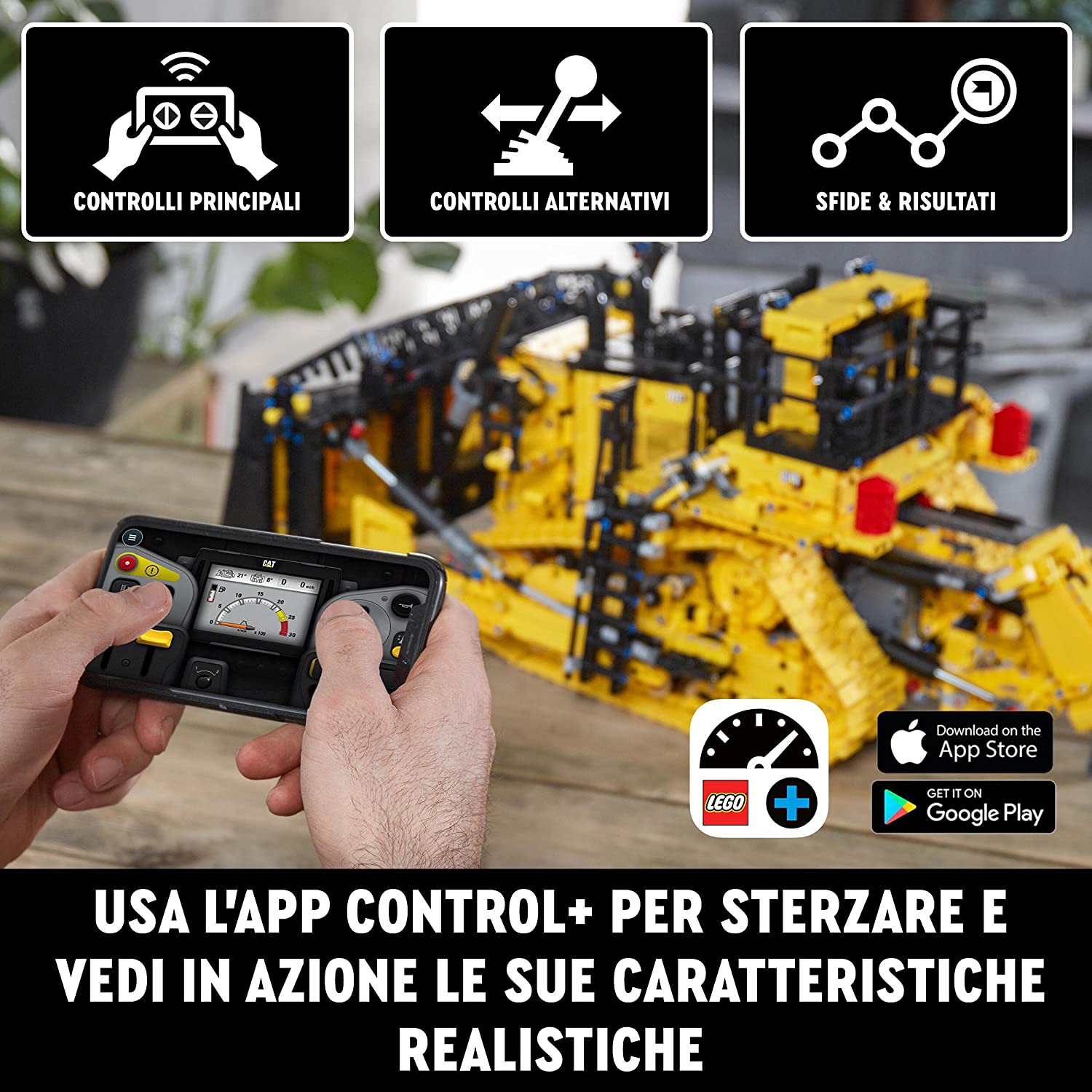 Bulldozer Cat® D11 controllato da app