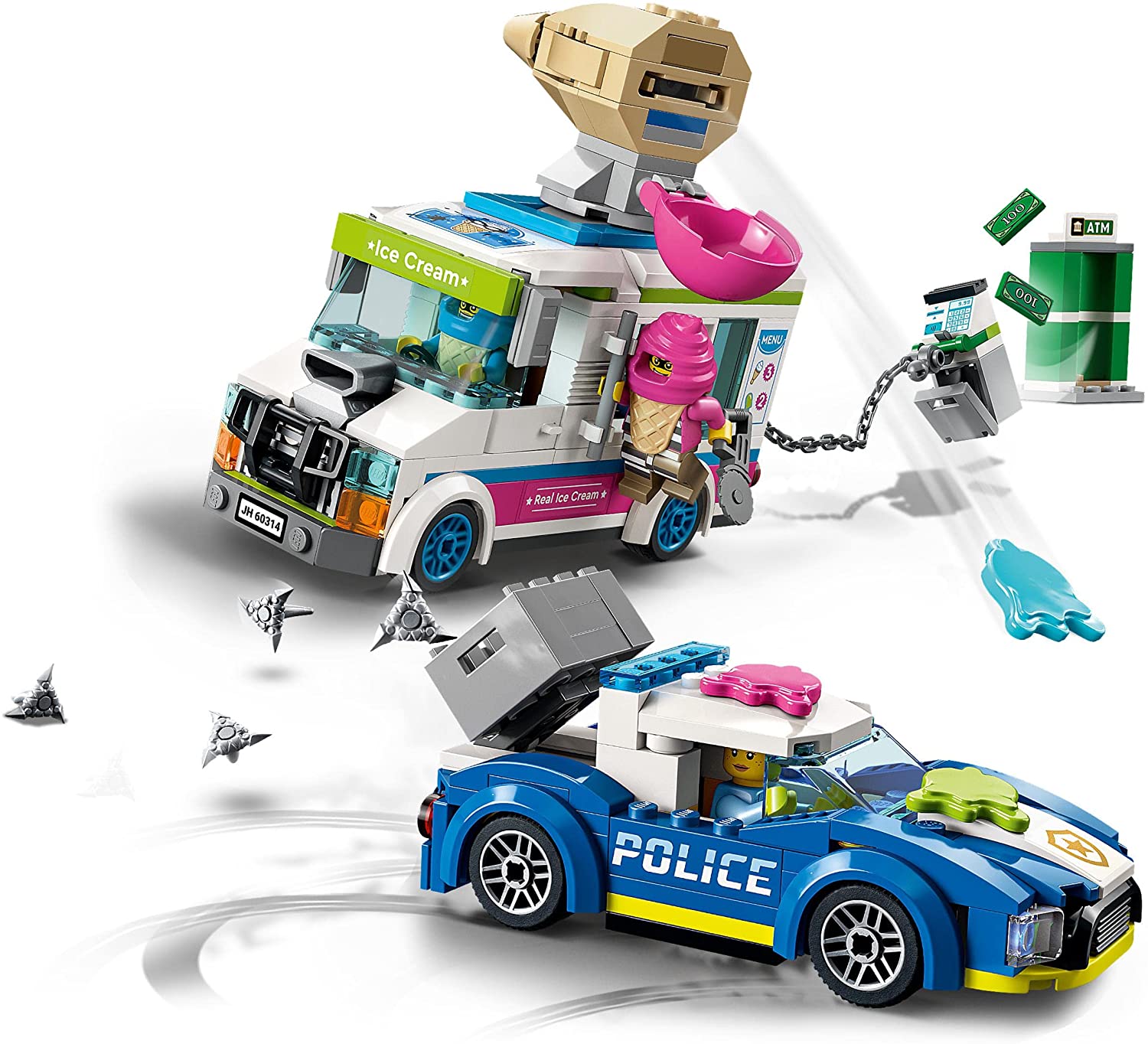 Il furgone dei gelati e l’inseguimento della polizia