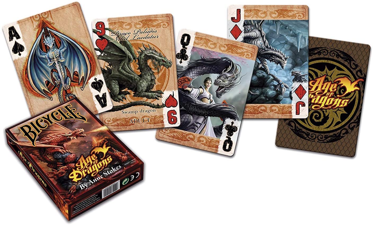 Bicycle Playing cards Age of Dragons by Anne Stokes