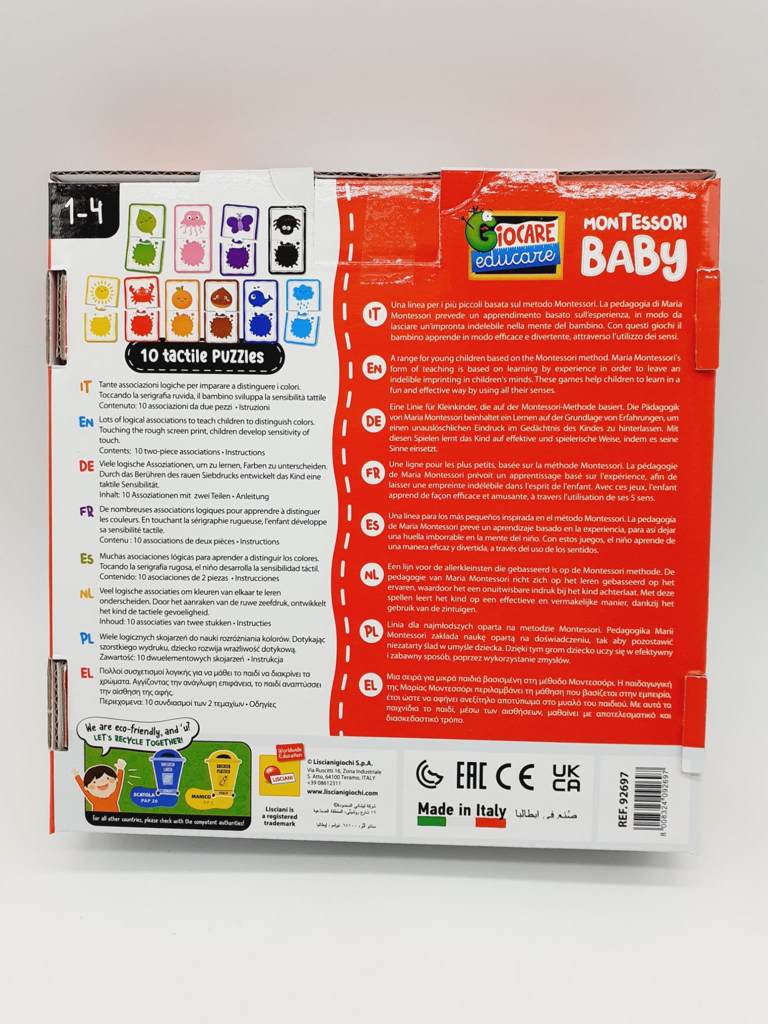 montessori baby touch logic