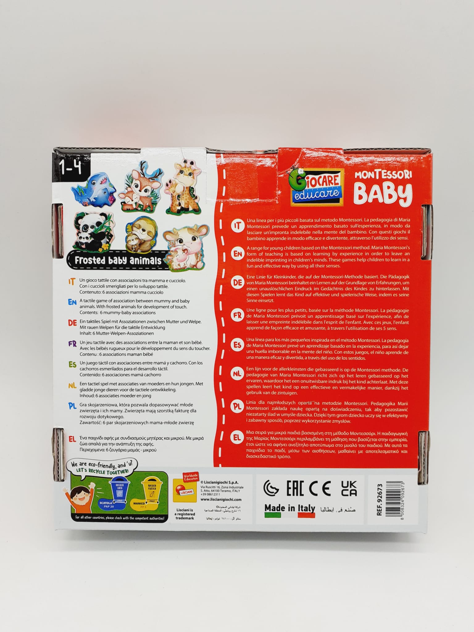 montessori baby touch cards
