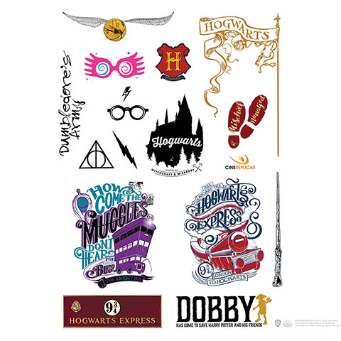 Set 55 Adesivi Harry Potter