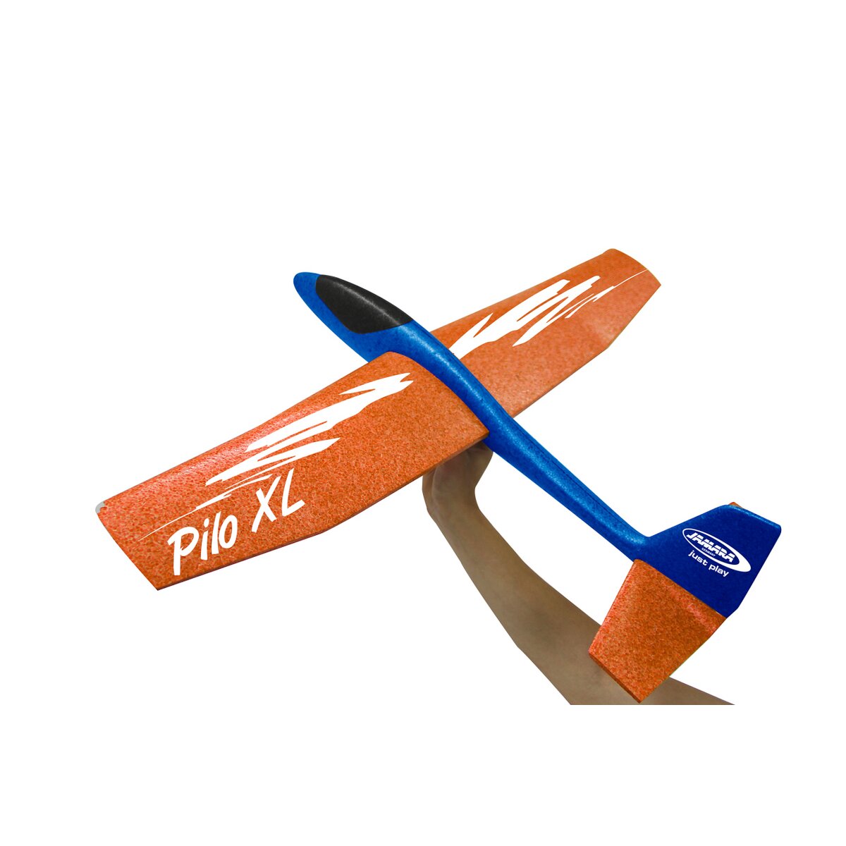 Pilo XL Aliante in schiuma EPP Ala arancione Fusoliera blu