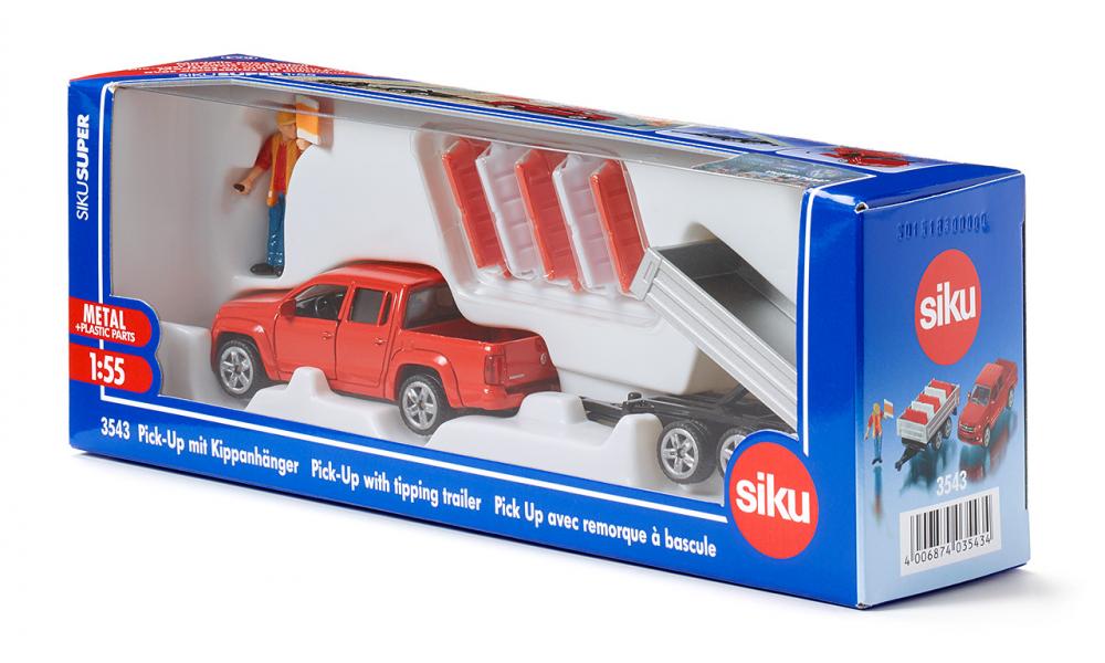 Pik-up con rimorchio lavori stradali