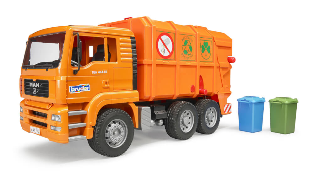 MAN TGA camion della spazzatura arancione