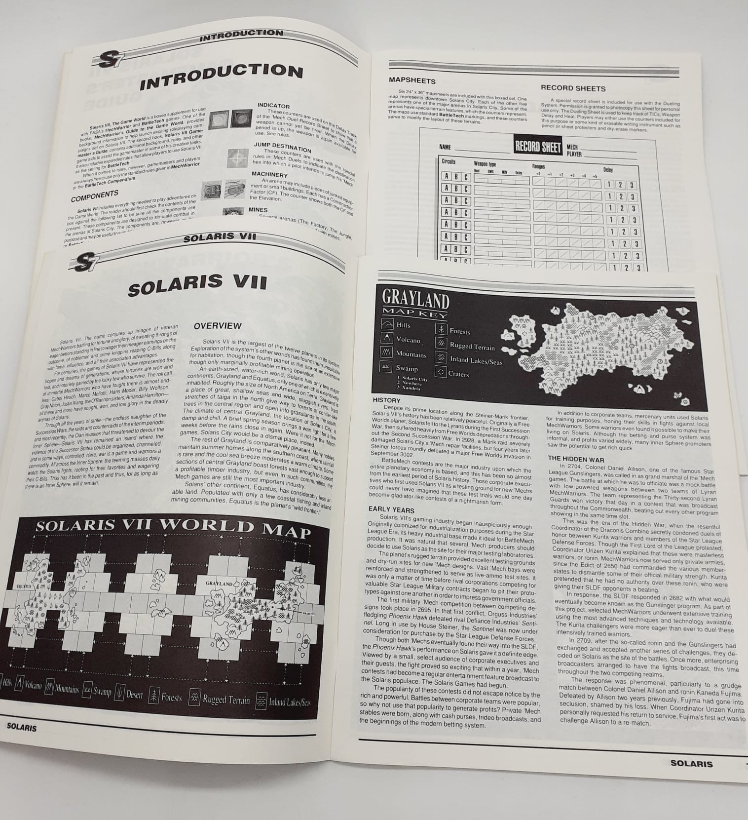 Battletech 1660 - Solaris VII - the game world