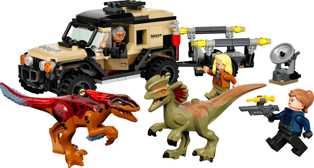 Trasporto del Piroraptor e del Dilofosauro