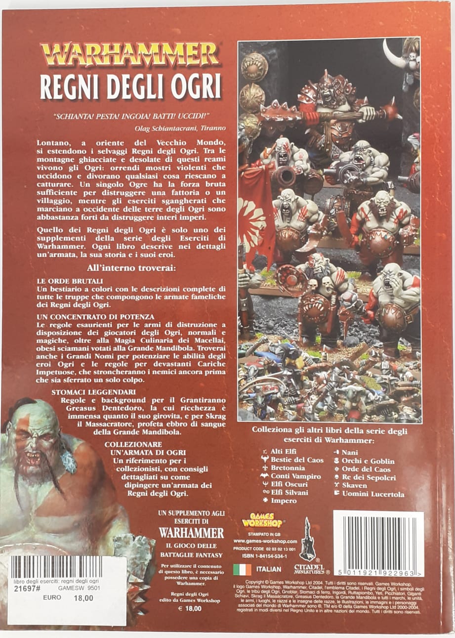 Warhammer libro degli eserciti: regni degli ogri