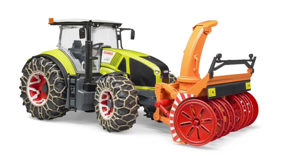 tRATTORE Claas Axion 950 catene da neve spazzaneve