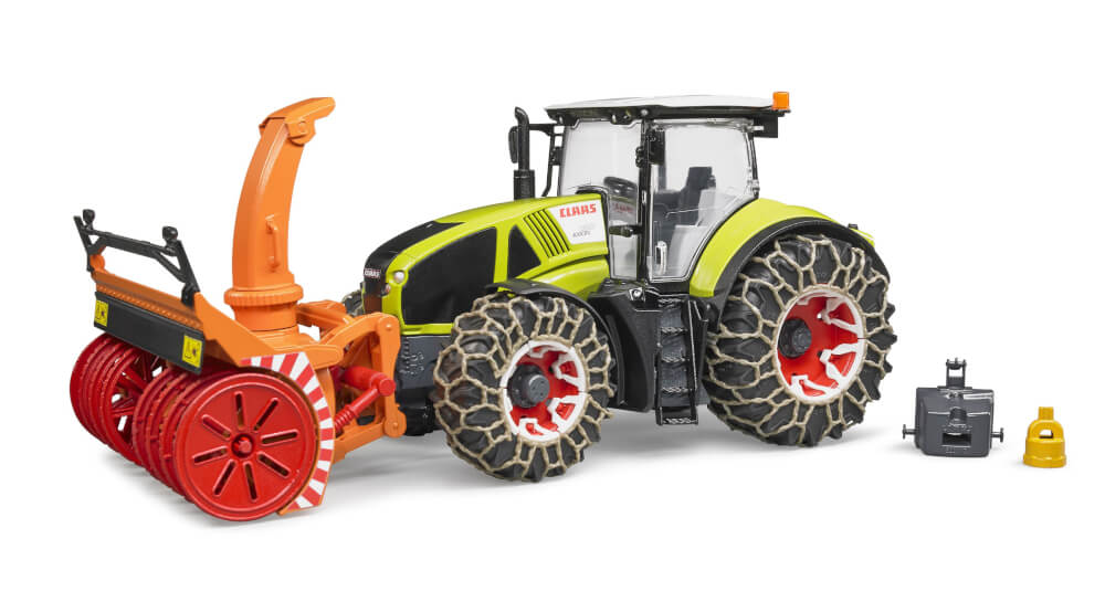 tRATTORE Claas Axion 950 catene da neve spazzaneve