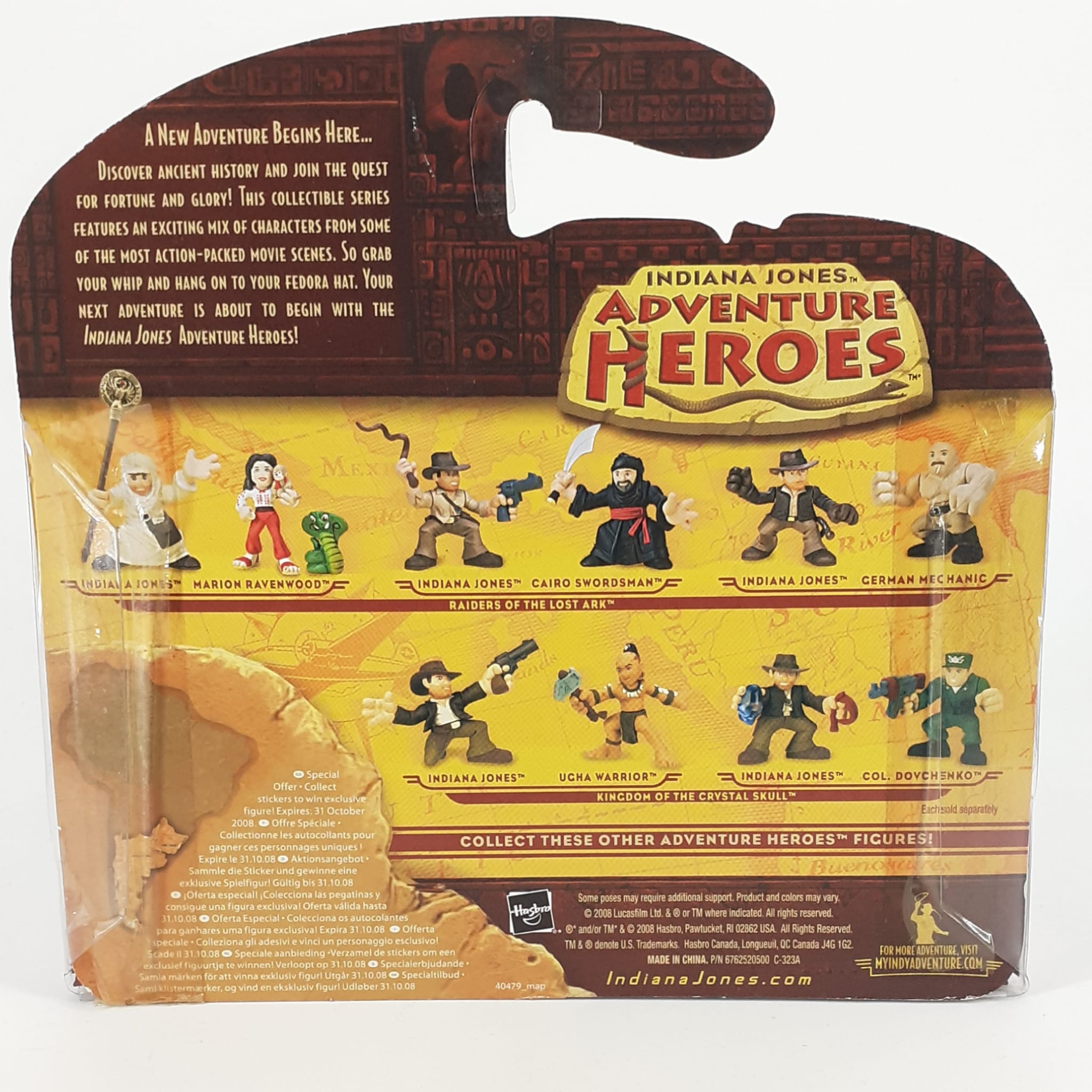 coppia di personaggi Adventure Heroes Indiana Jones