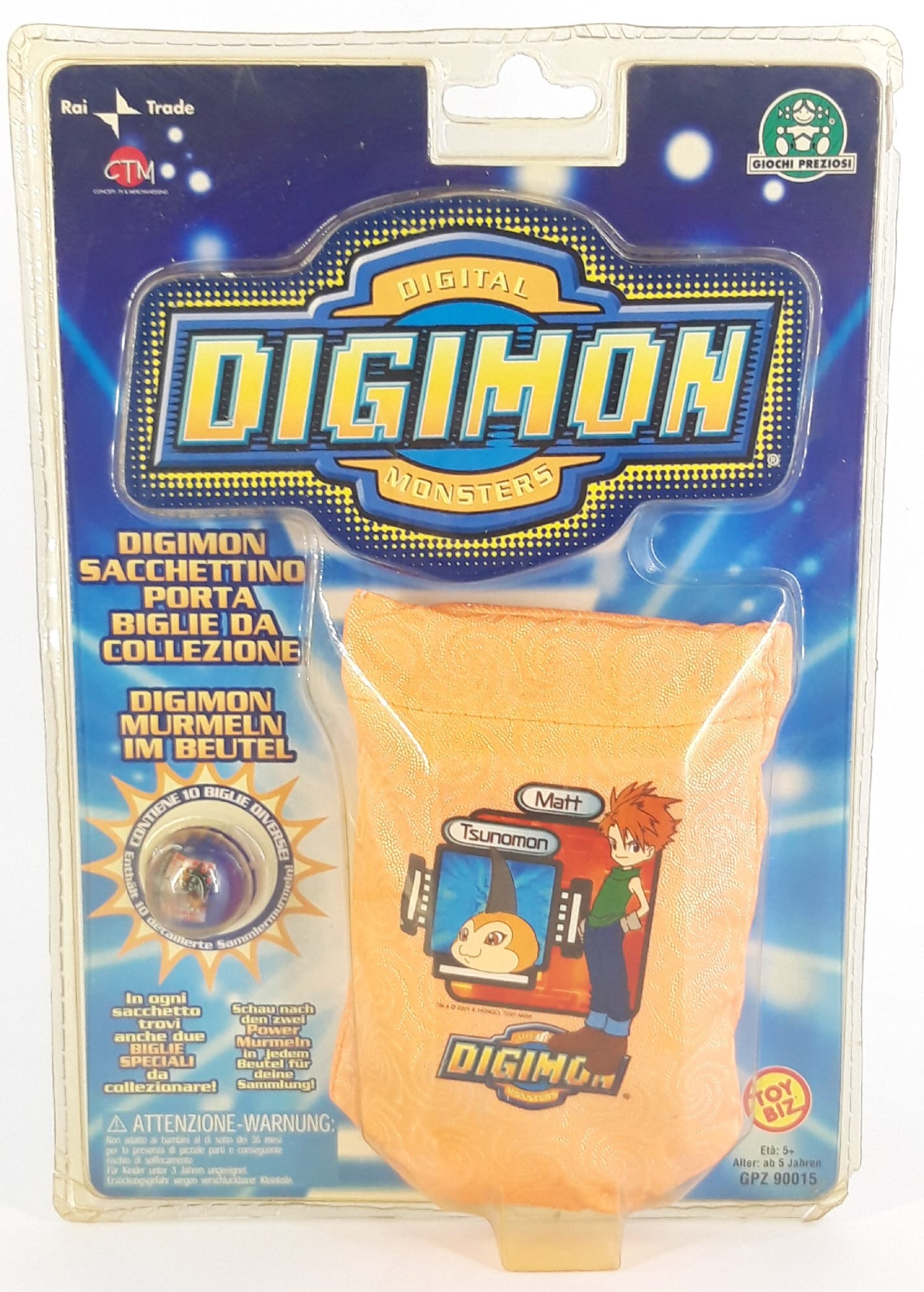 Sacchetto con biglie Digimon 1serie