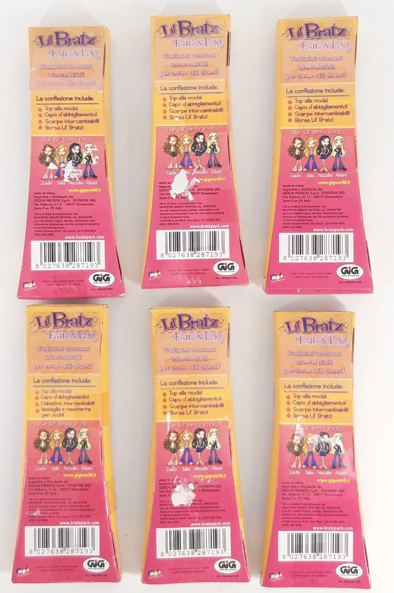 Fashion Pack! Set 6 abiti Lil Bratz