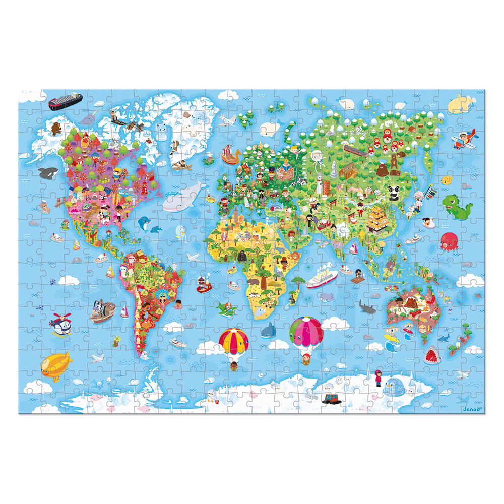 Puzzle gigante del mondo 300 pcs