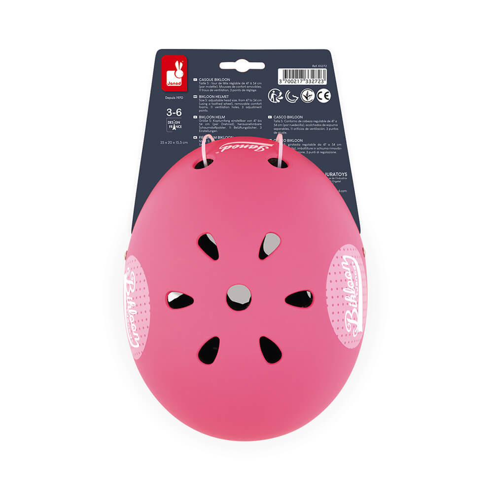 Casco per bicicletta rosa Bikloon